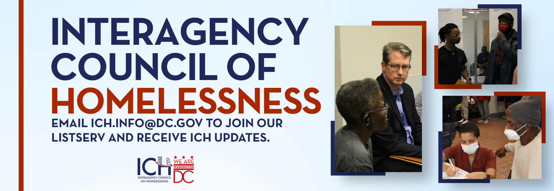 Email ICH.info@dc.gov to join our listserv and receive ICH updates